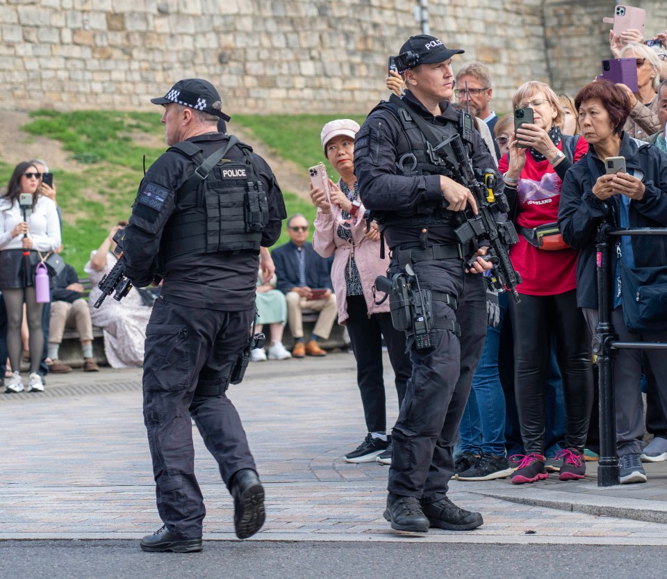 Windsor Castle cops fear they have been left ‘sitting ducks’ after armed officers were removed from the public entrances