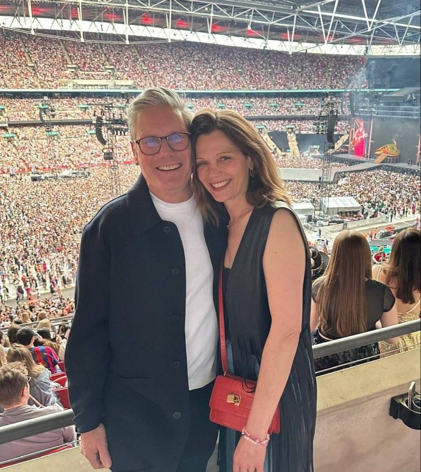 Sir Keir Starmer and wife Victoria enjoy Taylor Swift's concert in June