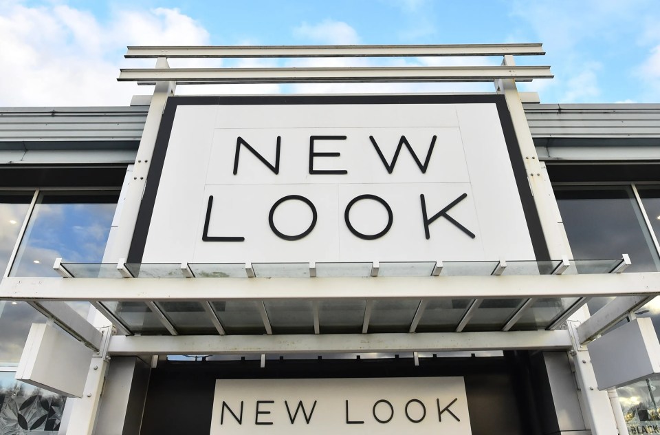 a building with a sign that says new look