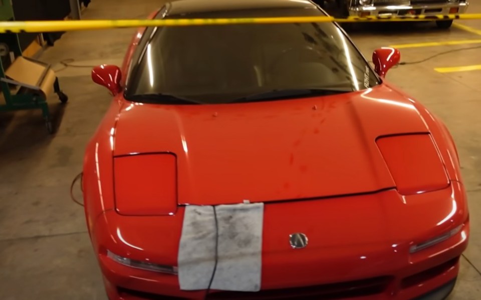 The youtubers revealed thousands of pounds worth of cars pictured in the abandoned warehouse