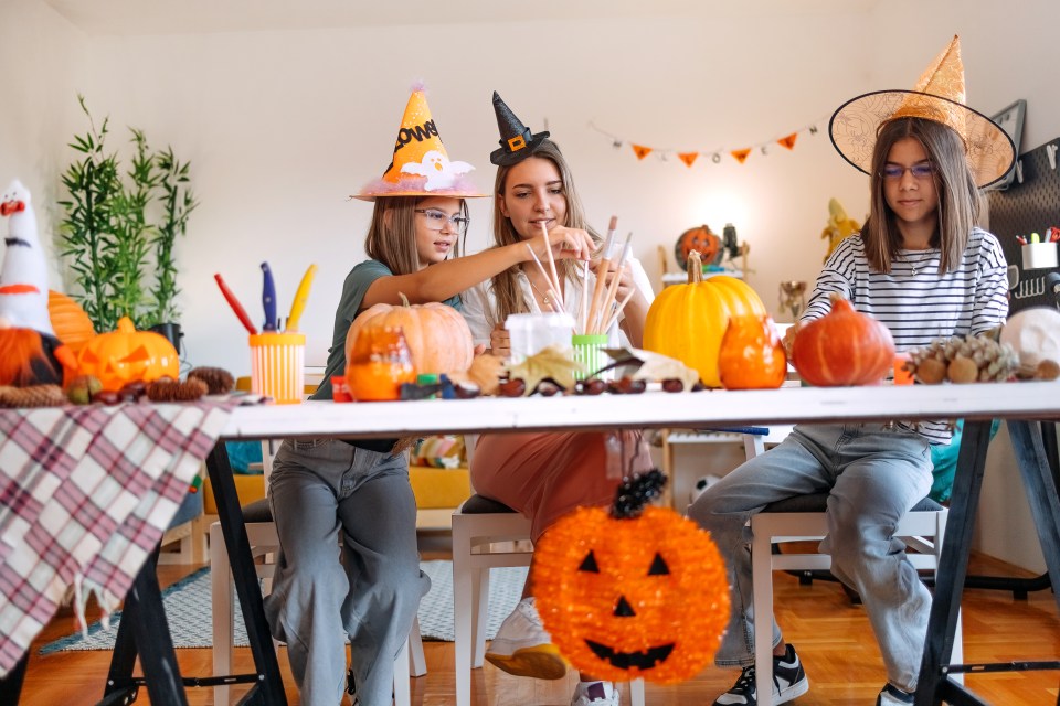 Carving pumpkins proved to be the most popular Halloween night activity, with 30% of people choosing it (stock image)