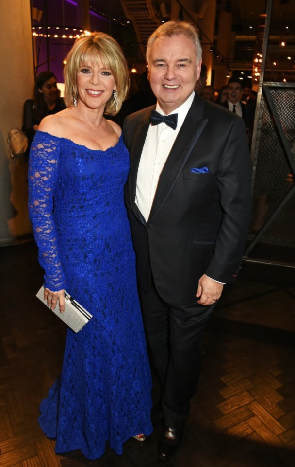 LONDON, ENGLAND - JANUARY 25: Ruth Langsford (L) and Eamonn Holmes attend the National Television Awards cocktail reception at The O2 Arena on January 25, 2017 in London, England. (Photo by David M. Benett/Dave Benett/Getty Images )