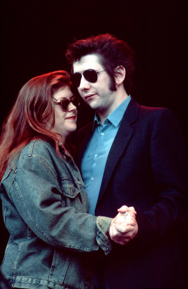 Shane MacGowan with Kirsty MacColl from The Pogues