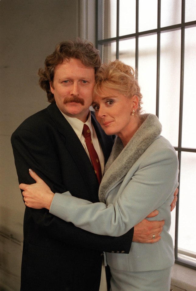 Charlie with on-screen wife Liz McDonald, played by Beverley Callard