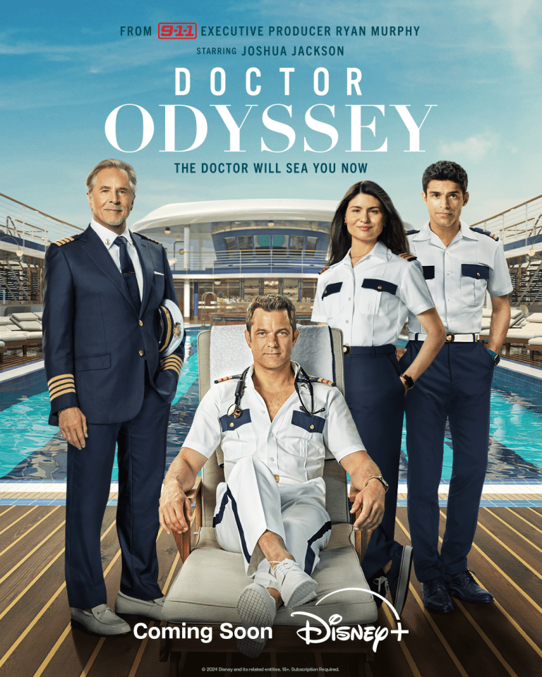 a poster for doctor odyssey on disney plus