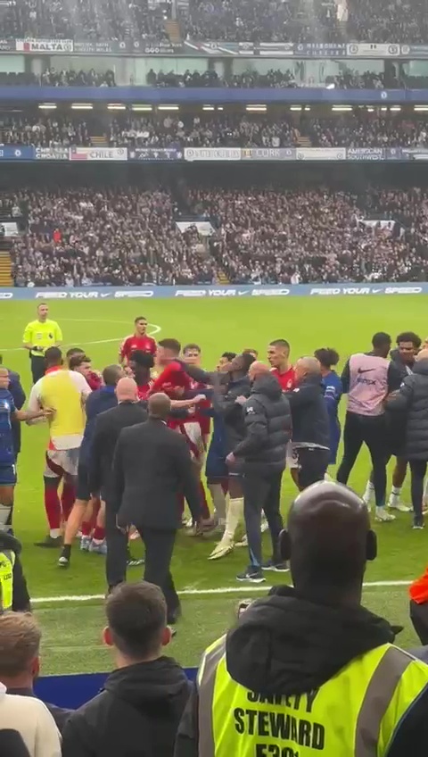 Nicolas Jackson appeared to slap a Nottingham Forest player during their draw with Chelsea