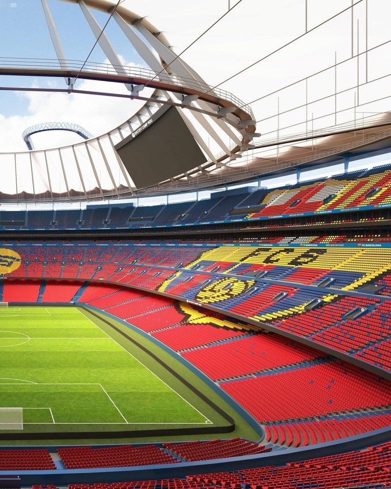 A brand new third tier that wraps round the entire ground will increase the Camp Nou's capacity to 105,000