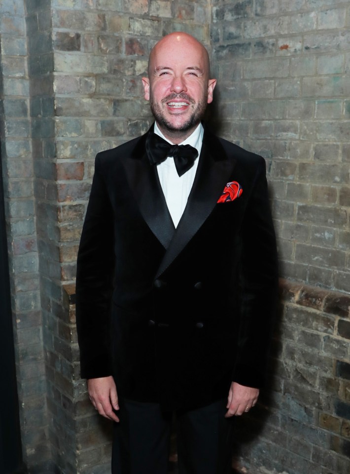 TV's Tom Allen looked smart in a tux and dicky bow