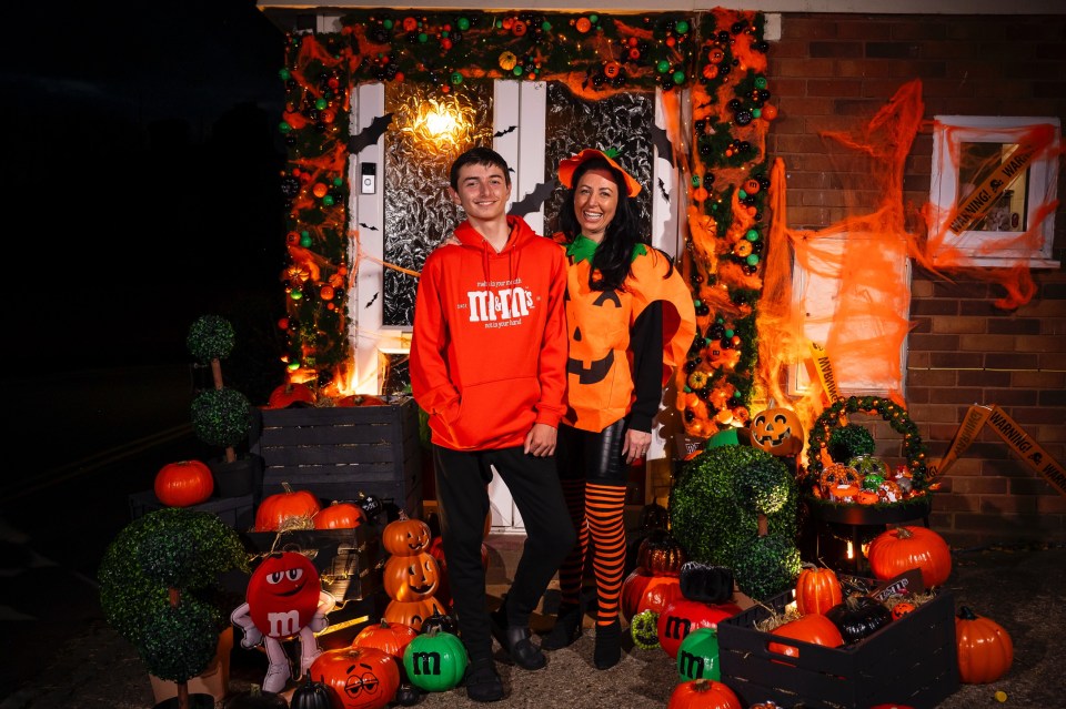 Nicki Rodriguez won a free Halloween decor makeover for her home from M&M's