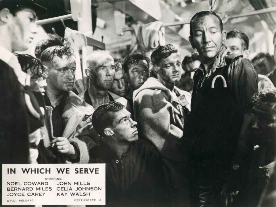 Noel Coward In Which We Serve was a great piece of British Propaganda which boosted morale.