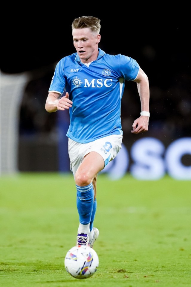 RESTRICTED TO EDITORIAL USE Mandatory Credit: Photo by Giuseppe Maffia/NurPhoto/REX/Shutterstock (14758908nc) Scott McTominay of SSC Napoli during the serie Serie A Enilive match between SSC Napoli and Como 1907 at Stadio Diego Armando Maradona on October 4, 2024 in Naples, Italy SSC Napoli v Como 1907 - Serie A Enilive, Naples, Italy - 04 Oct 2024