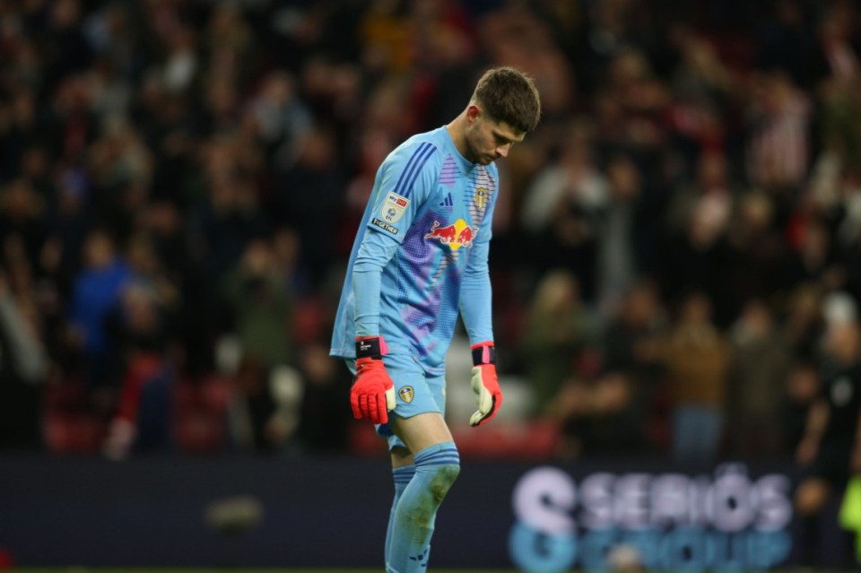 Illan Meslier was left distraught after his howler gifted Sunderland a point