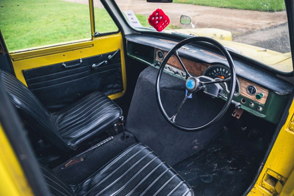 See SWNS story SWMRonlyfools. Calling all Del Boy wannabes, a car believed to have featured in Only Fools and Horses is up for auction. Classic Car Auctions say the iconic yellow Reliant Regal is thought to be one of the original half a dozen used in the popular 80s sitcom. They explain: "Coming from a private collector who has owned it since 2021, it was previously owned by John Mansfield of the BBC who also owned another example, which was successfully sold in 2017 for £41,625."