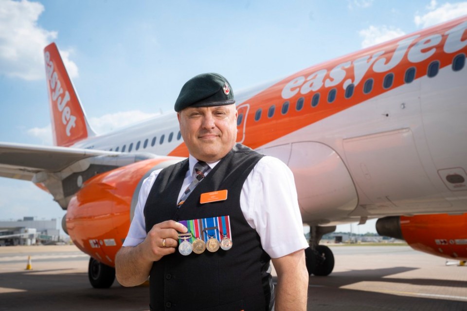 Sky's the Limit: easyJet collaborates with Andy McNab for the launch of weServed, a platform providing a clear pathway for veterans seeking new opportunities, with 60% desiring more assistance in transitioning to civilian jobs. The airline's new campaign aims to recruit veterans, offering support in transitioning to roles such as engineering and cabin crew. Photo released October 29 2024. easyJet has launched a recruitment drive specifically for those who served in the armed forces. The airline is encouraging veterans to bring the highly transferable and valuable skills they gained in the forces to roles ranging from engineering and cabin crew. It is the latest phase in its ongoing work to hire more older workers, after ONS data showed 92 per cent of those who served in both regular and reserve UK armed forces are over 45.The drive comes after a study commissioned by the airline of 500 veterans revealed 60 per cent want to see more support to help those transitioning into a civilian job.