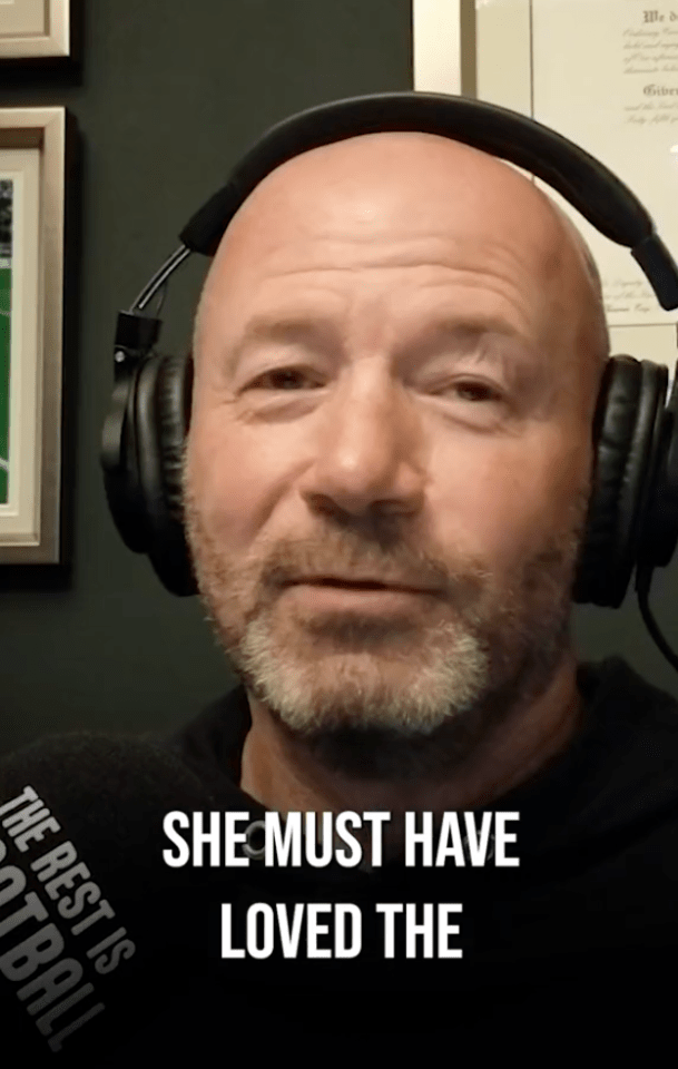 a man wearing headphones says she must have loved the