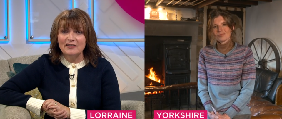 She discussed her split and new series with Lorraine Kelly