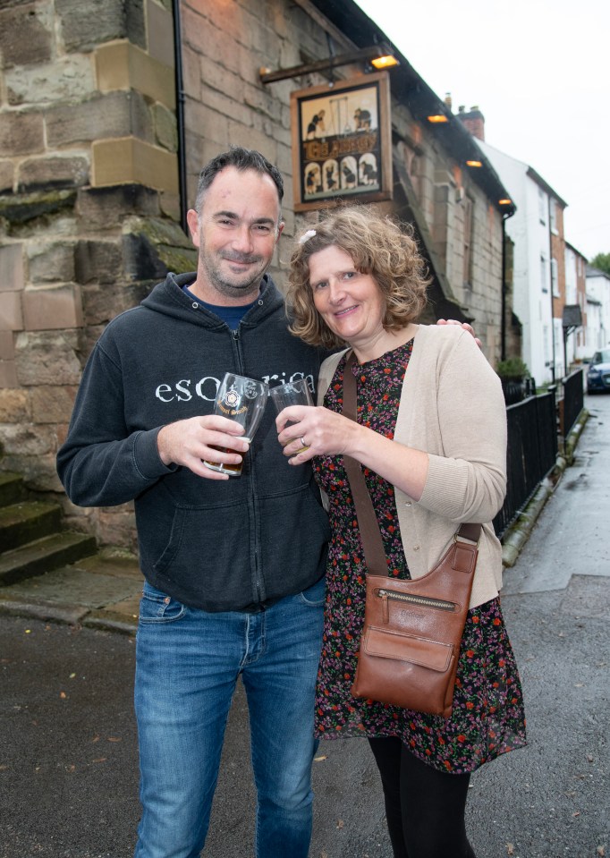 Zoe Heslop, pictured with boyfriend Seton Watson, said: 'This is an iconic pub and we’re pleased it’s finally re-opened'