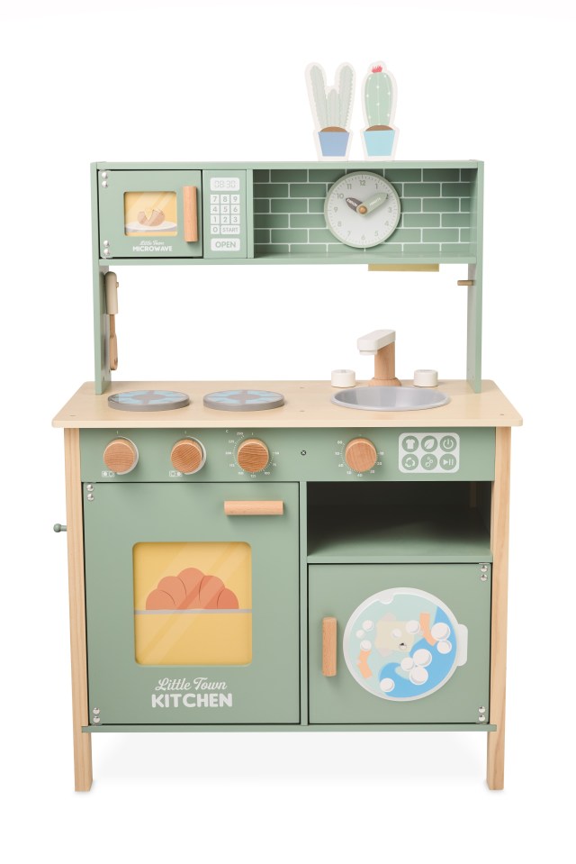 You can also get your hands on a wooden toy kitchen for £34.99