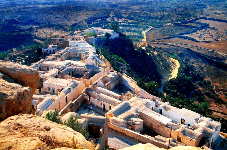 Takrouna is an ancient hilltop village