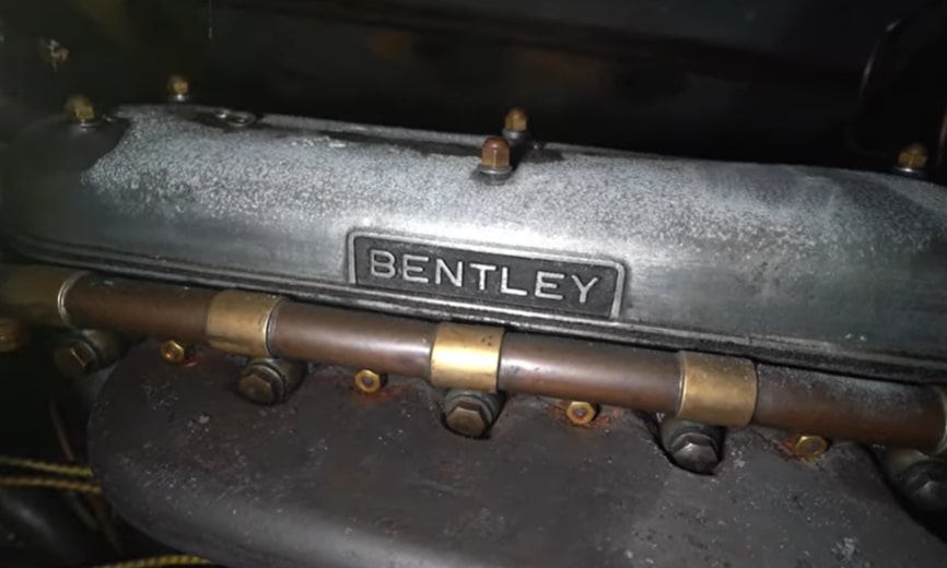 The pair first come across a vintage Bentley, an iconic British brand