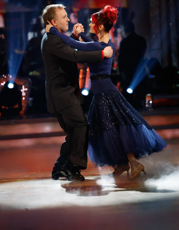 The pair performed a waltz to You'll Never Walk Alone which is Chris's Liverpool team anthem