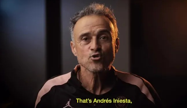 Luis Enrique also hailed the legendary midfielder