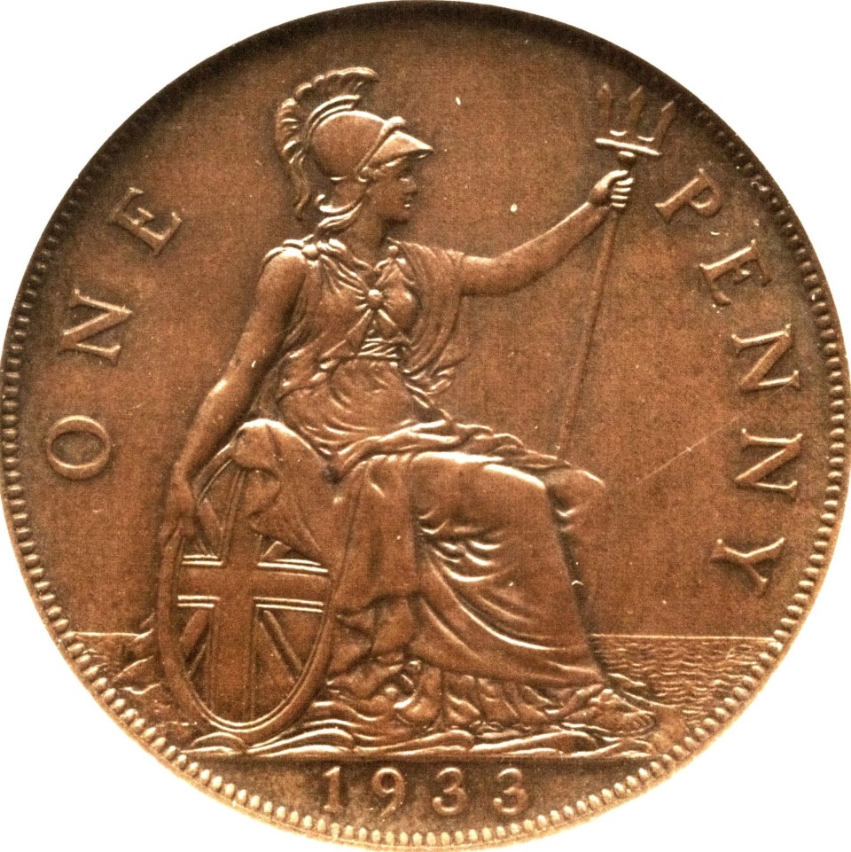 a one penny coin from the year 1983