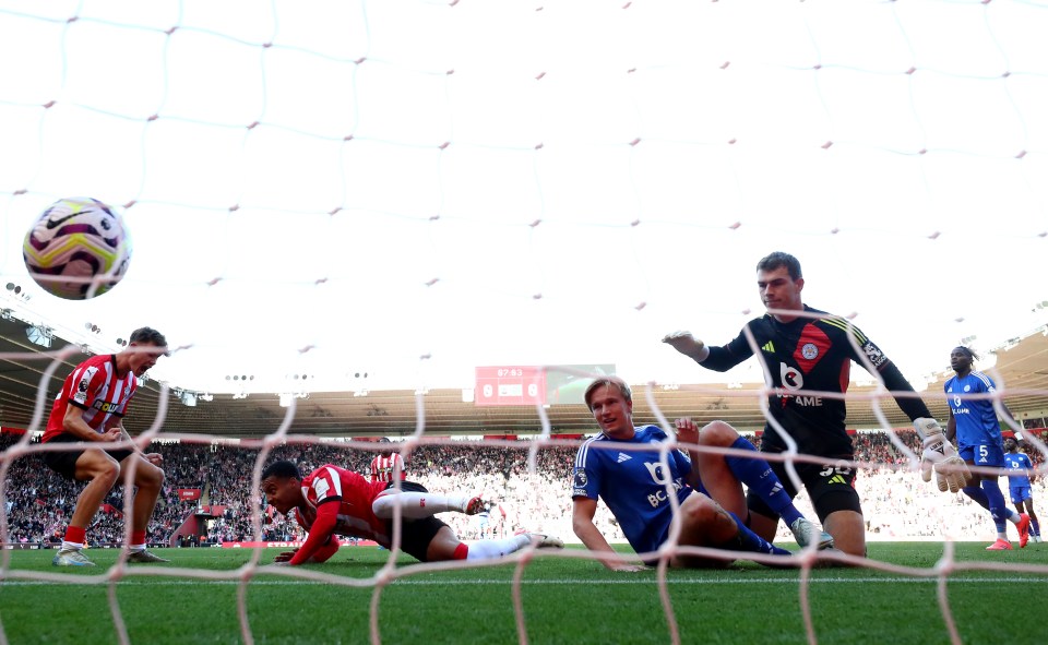 Archer pounced for the first of Southampton's two first-half goals