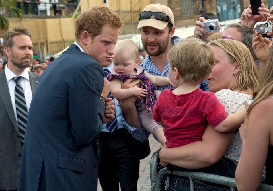 2013: Prince Harry has fun with kids in Sydney