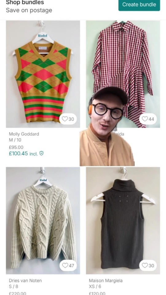 Jamie Windust had found British Vogue on Vinted