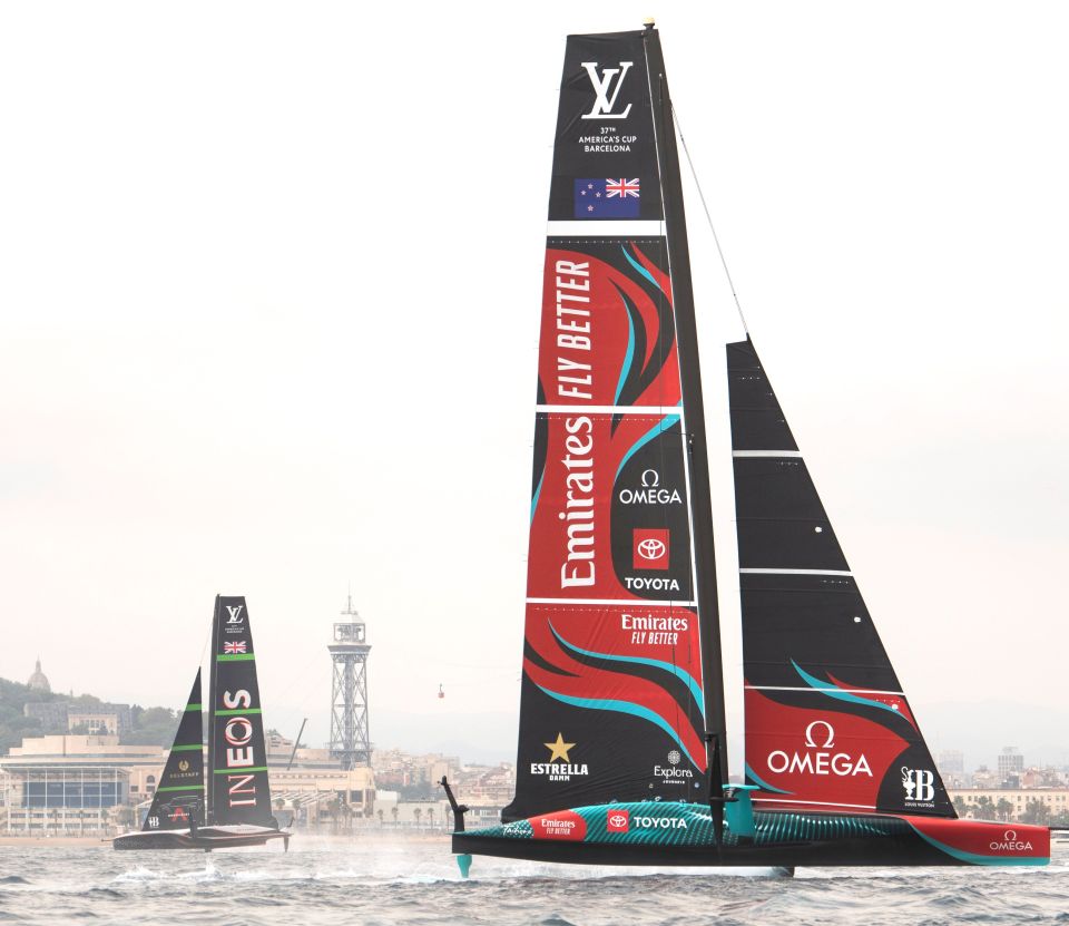 America's Cup action has been taking place in Barcelona