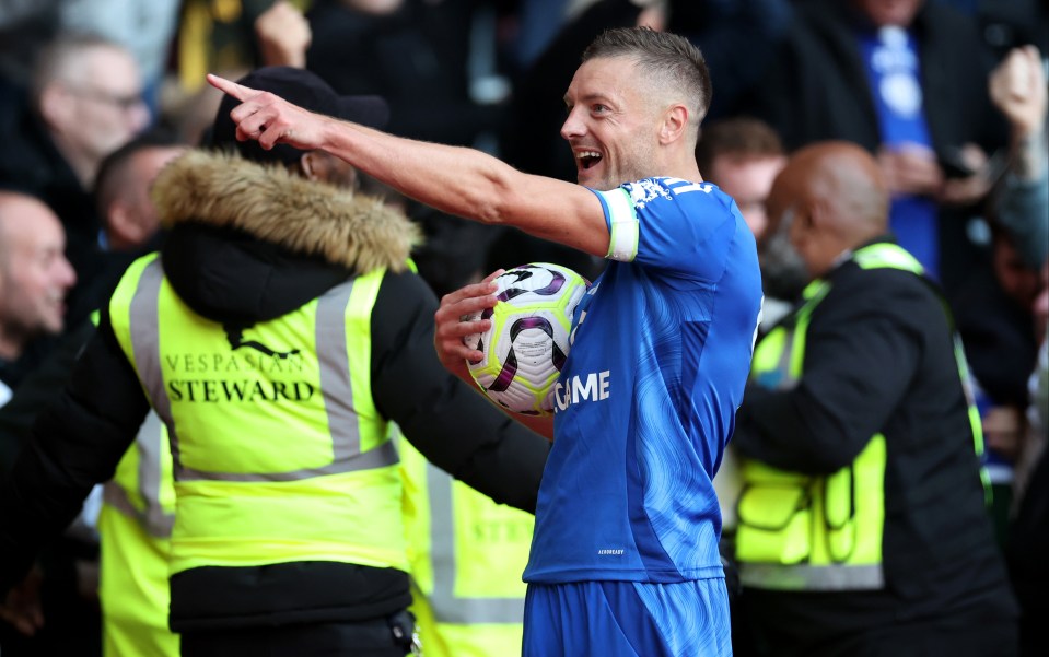 Jamie Vardy is known to mock opposition fans after scoring goals