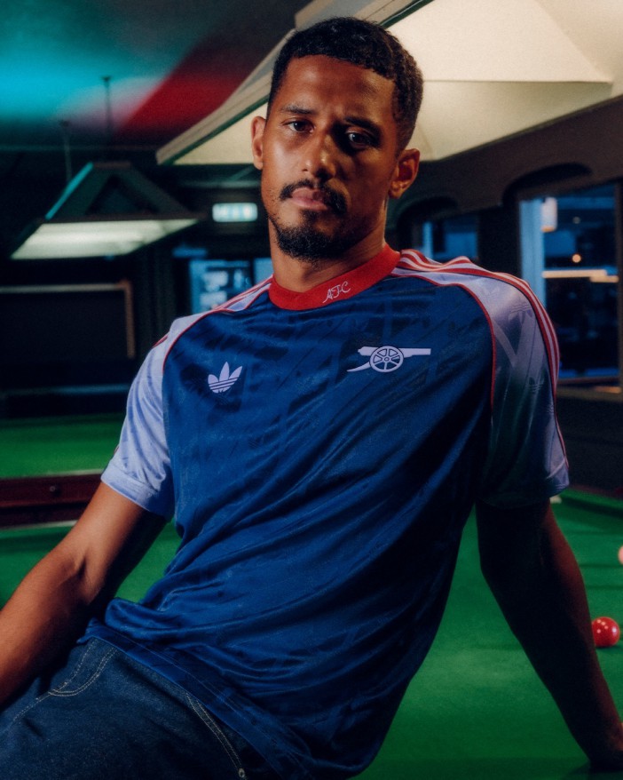 Saliba took time away to promote the new 90s-style LFSTLR collection