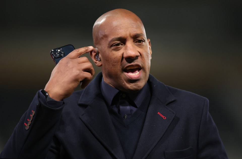 Dion Dublin pictured at Pride Park on November 15, 2022 in Derby