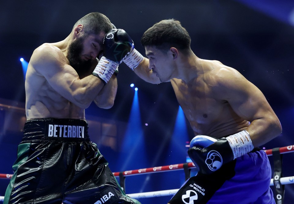 a boxer with the word betterbiev on his belt