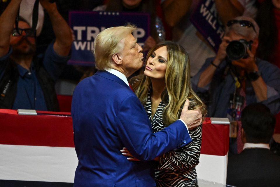 Melania Trump being seen in public with 'The Donald' is right up there with the eclipse when it comes to rare sightings