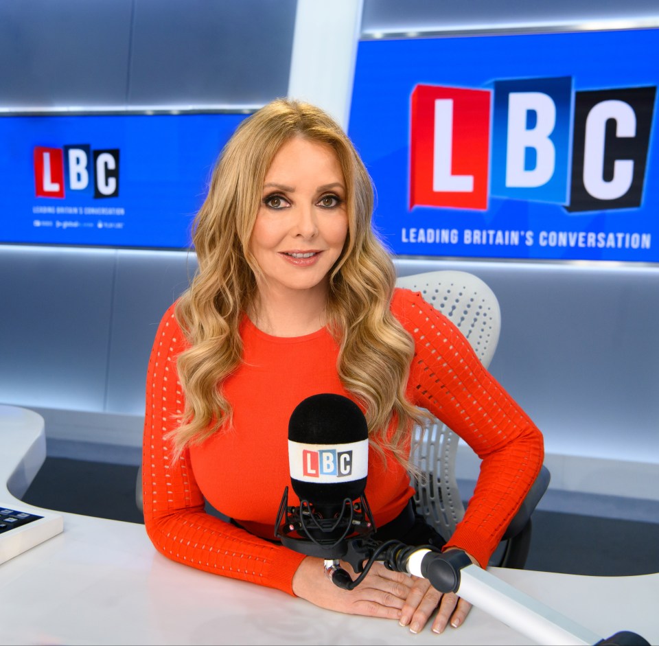 Presenter Carol Vorderman revealed she was quitting her radio show due to burnout