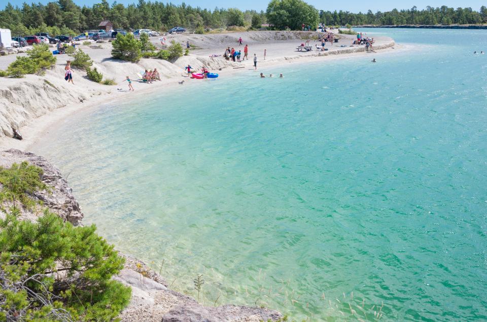 The summer months are perfect to visit the island's Blue Lagoon