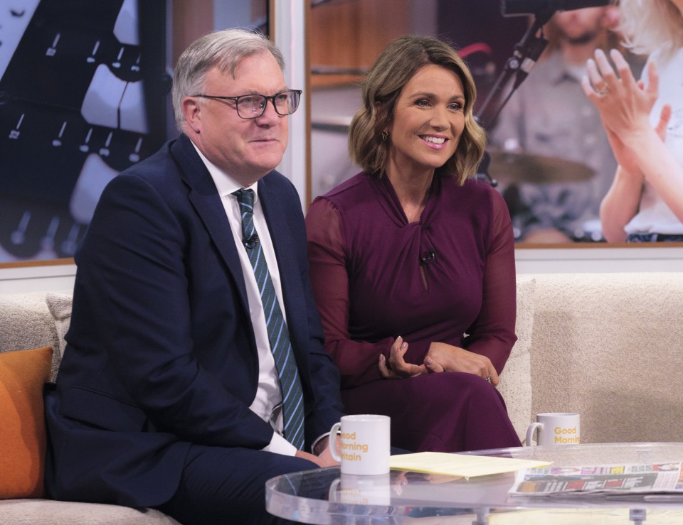 Presenters Ed Balls and Susanna Reid quizzed their co-star about his upcoming absence