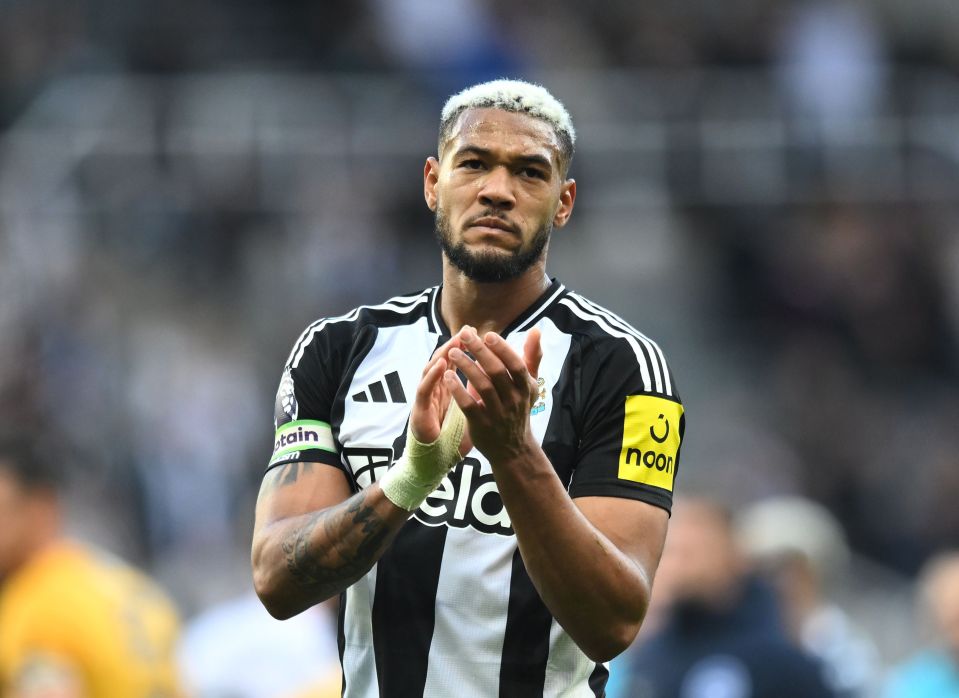 Newcastle ace Joelinton completes the top five