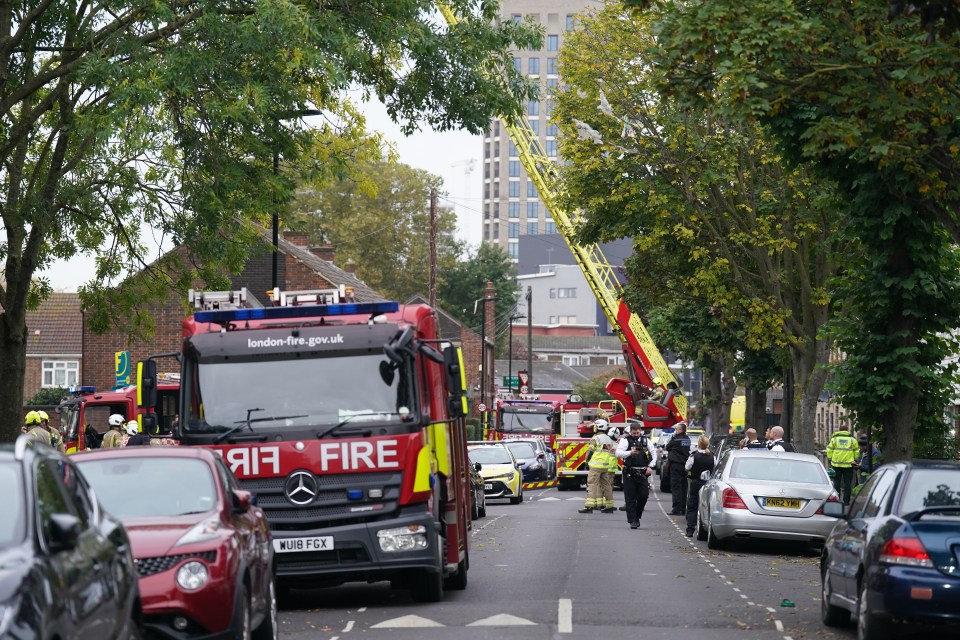 a red van with the word investigation on it