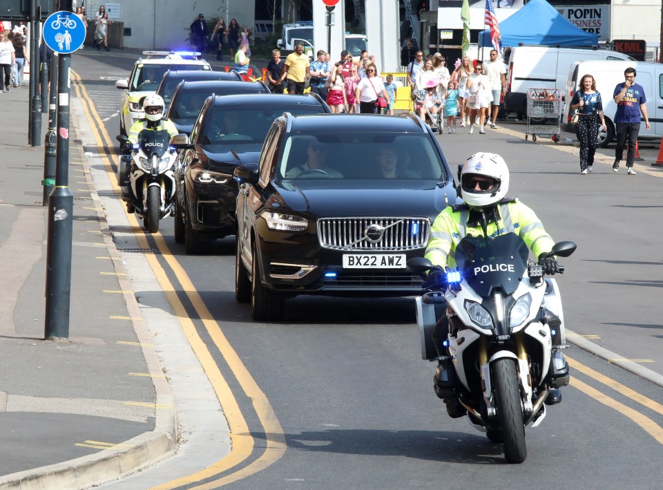 Swift was given a taxpayer-funded blue-light police escort through London