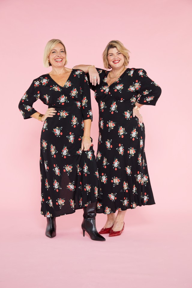 The floral Frances dress looks great on all body shapes