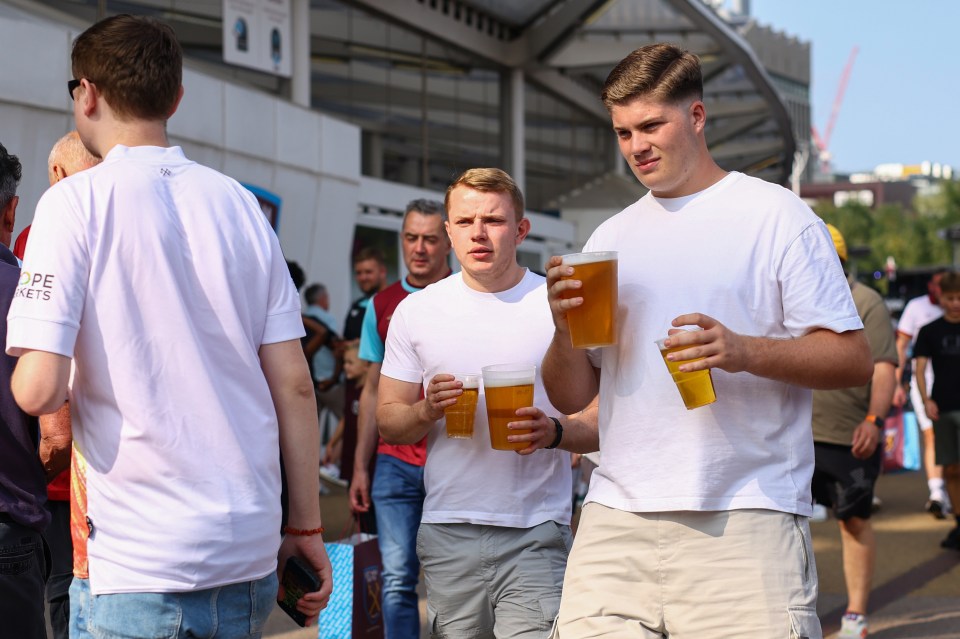 Football fans may be able to drink in their seat again in the near future