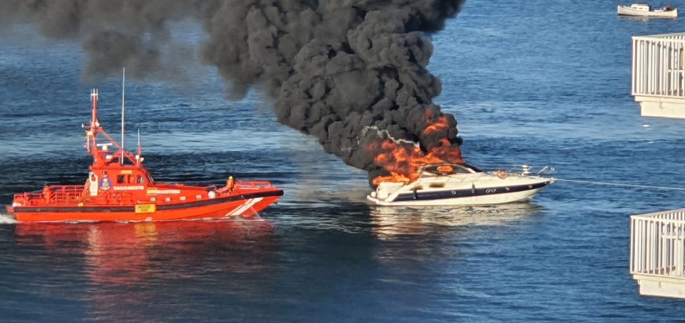 Rescuers managed to save the four Brits on board