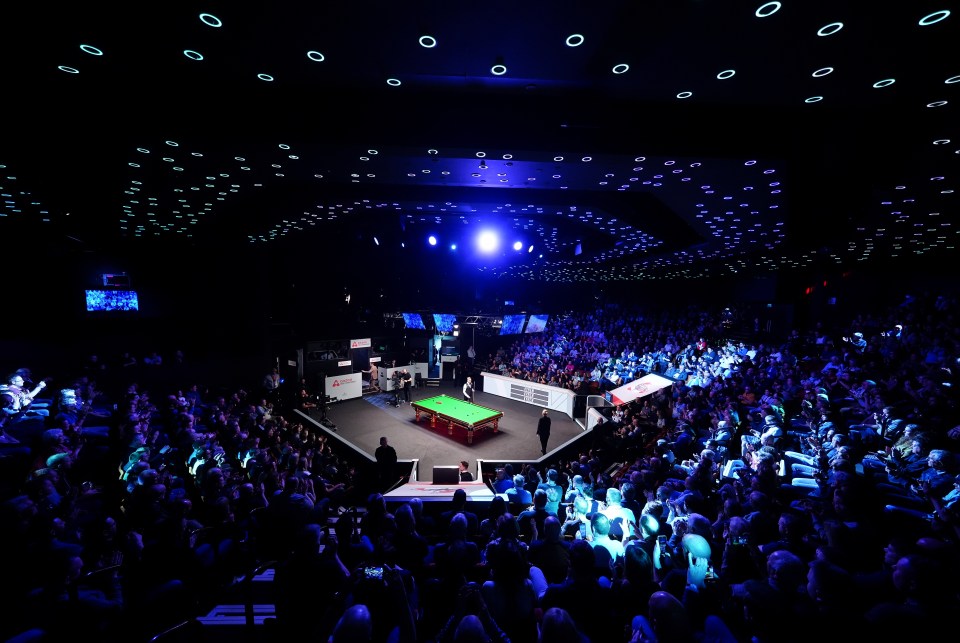 The Crucible only holds 980 spectators