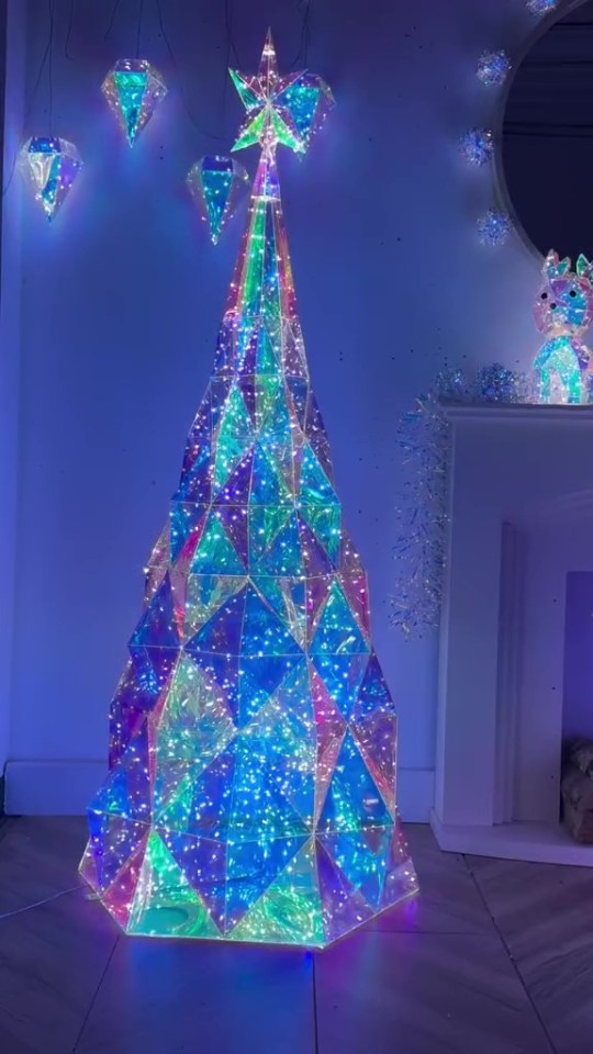 a christmas tree with a star on top of it