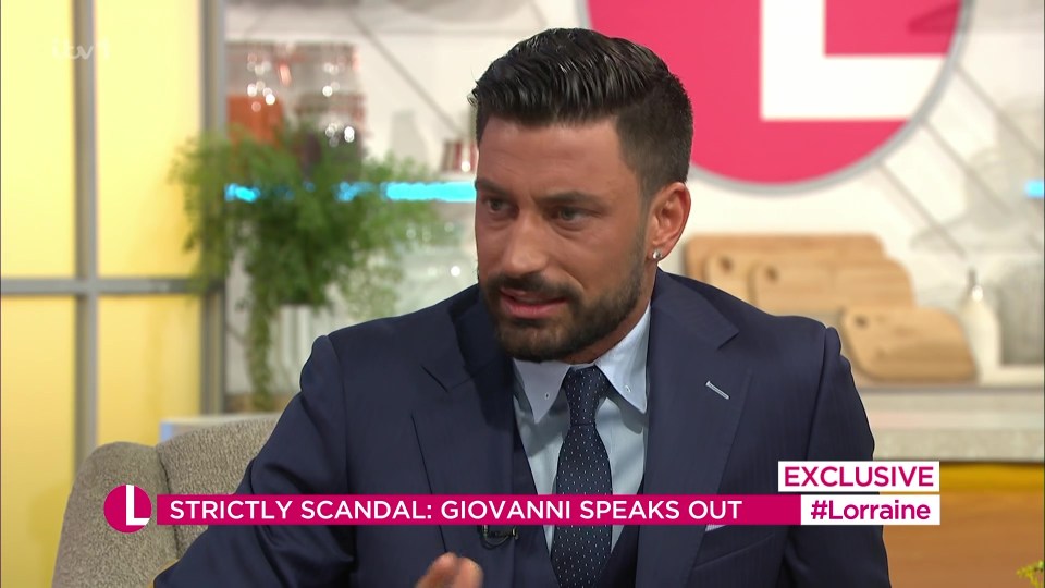 Giovanni addressed the ongoing scandal while appearing on Lorraine this week