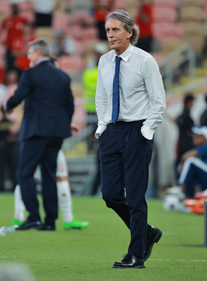 Roberto Mancini will not be paid out the rest of his £77million Saudi Arabia contract