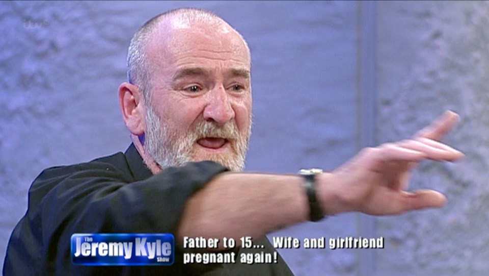 a man with a beard is on the jeremy kyle show